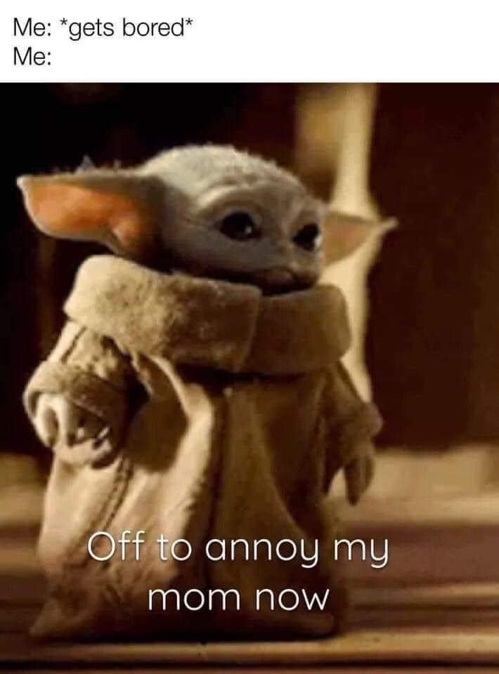 This meme features an image of a character from the Star Wars franchise, specifically a young version of the character Yoda, with a surprised expression on his face. The text overlayed on the image reads "In a galaxy far, far away... I just learned about the internet and I'm already annoyed by its inhabitants".